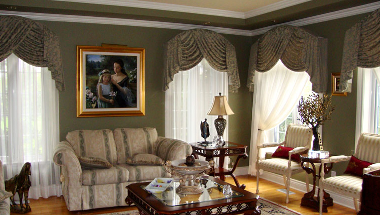 Salon: stores, rideaux, cantonnières... tout pour bien habiller ... Inspiration Fenetre rideaux