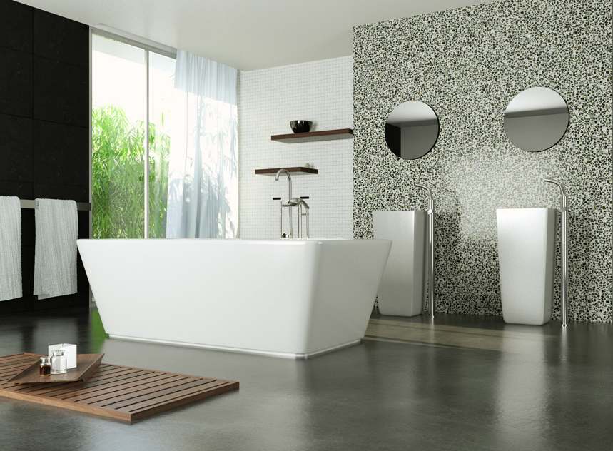 Salle de bain: comment choisir le bon carrelage pour les murs et ... Créatif Beton Dosseret