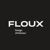 Floux Design d’intérieur, studio basé à Québec Floux Design d’intérieur, studio basé à Québec, avec typographie blanche sur fond noir.