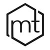Mur Tendance avec les lettres m et t stylisées dans un hexagone noir