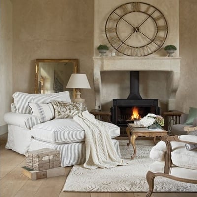 Un salon sans canapé... Et pourquoi pas? SOURCE : http://www.housetohome.co.uk