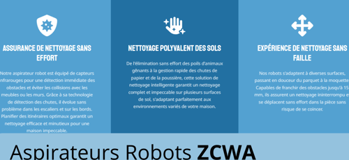 Aspirateur Robot ZCWA