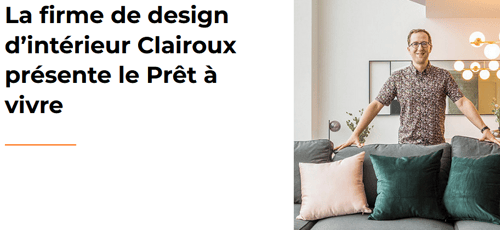 Clairoux Présente le Prêt à Vivre