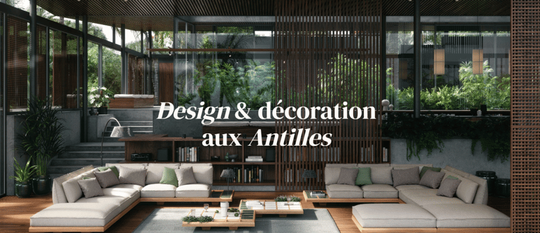 Espace intérieur moderne avec mobilier design et végétation luxuriante par Clair Ambiance
