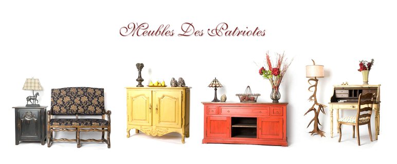 Collection de meubles artisanaux en bois massif de chez Meubles des Patriotes Collection de meubles artisanaux en bois massif de Meubles des Patriotes, incluant buffets, bancs et bureaux au style rustique et classique, fabriqués avec soin et savoir-faire.