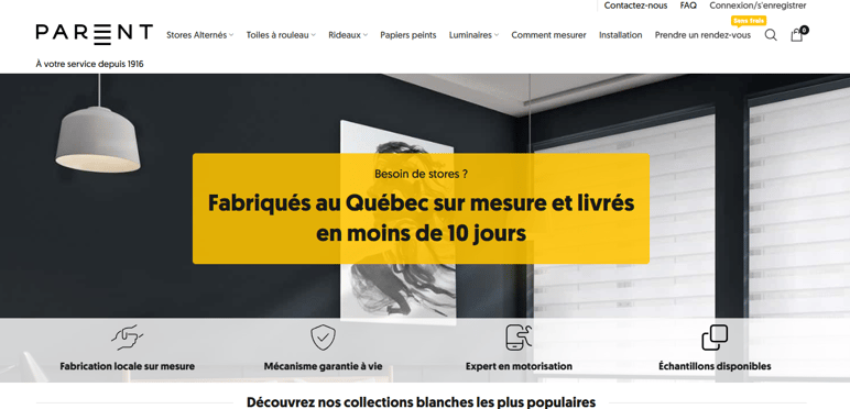 Bannière du Magasin Stores Parent Fabricant et Magasin Stores Parent
