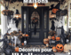Devant de Maison avec décorations d'Halloween