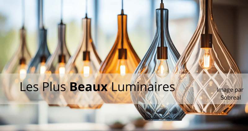 Collection élégante de suspensions en verre soufflé aux formes organiques et aux teintes variées, mise en valeur par un éclairage chaleureux – Image par Sobreal