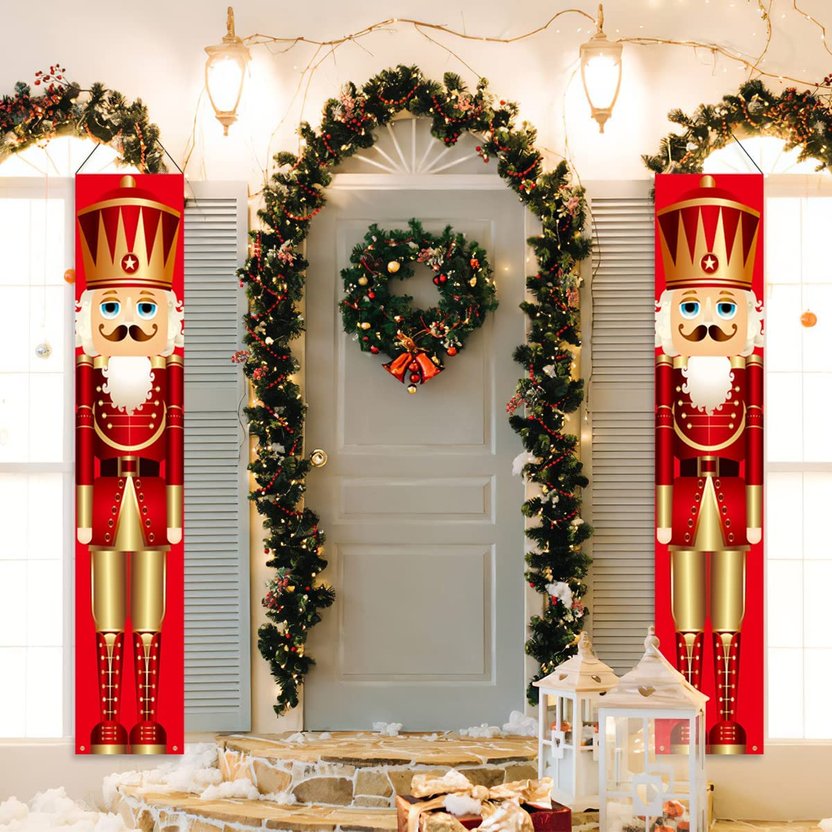 Gukasxi Casse-Noisette de Noël en Bois, 4 pièces Casse-Noisette en Bois Casse-Noisette décoratif