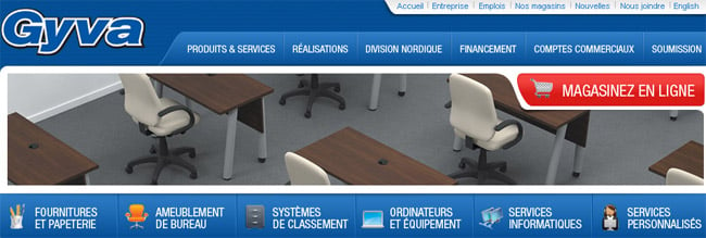 Gyva Ameublement de Bureau en ligne