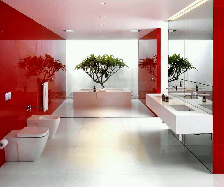 rouge-couleurs-vives-idees-decor-grande-salle-de-bain-meubles-quebec-canada